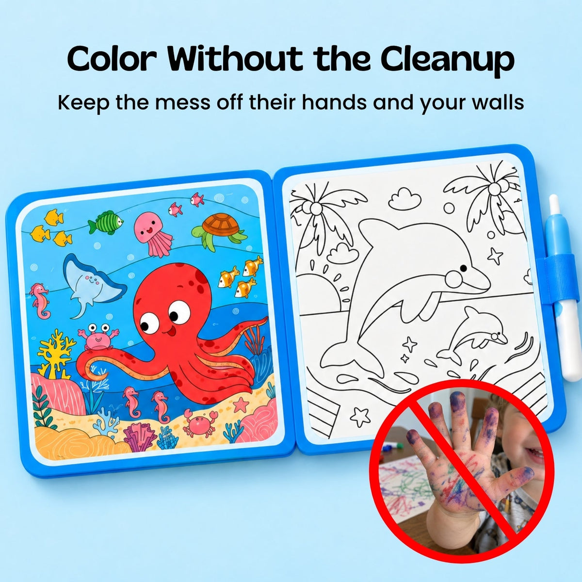 AquaWhimsy Water Coloring Book | Creative Fun for Toddlers