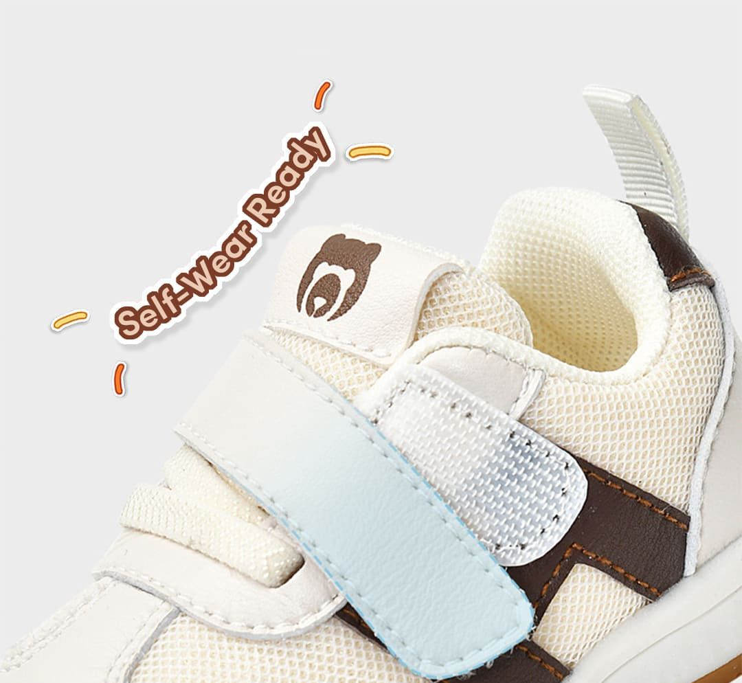 GentleStride Bow Baby Sneakers | Soft Sole First Walking Shoes