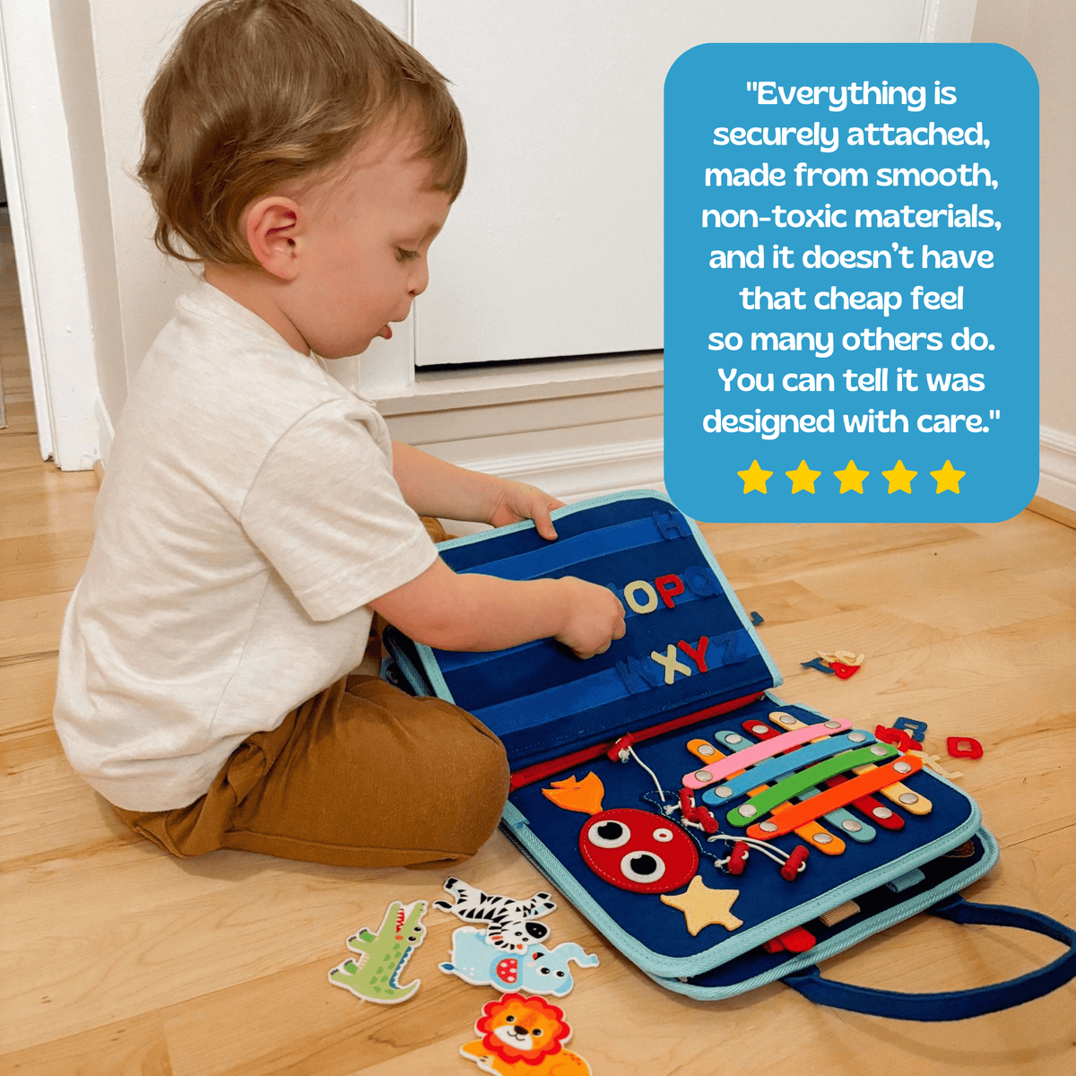 GentlePath Montessori Busy Board | Engaging Learning Toy for Toddlers