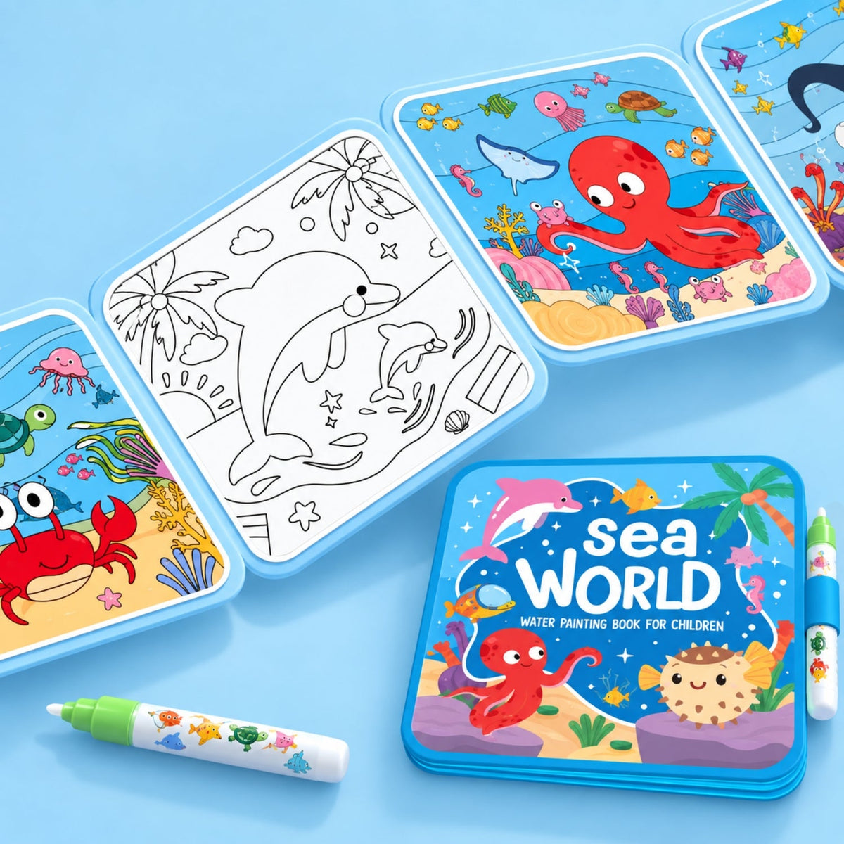 AquaWhimsy Water Coloring Book | Creative Fun for Toddlers