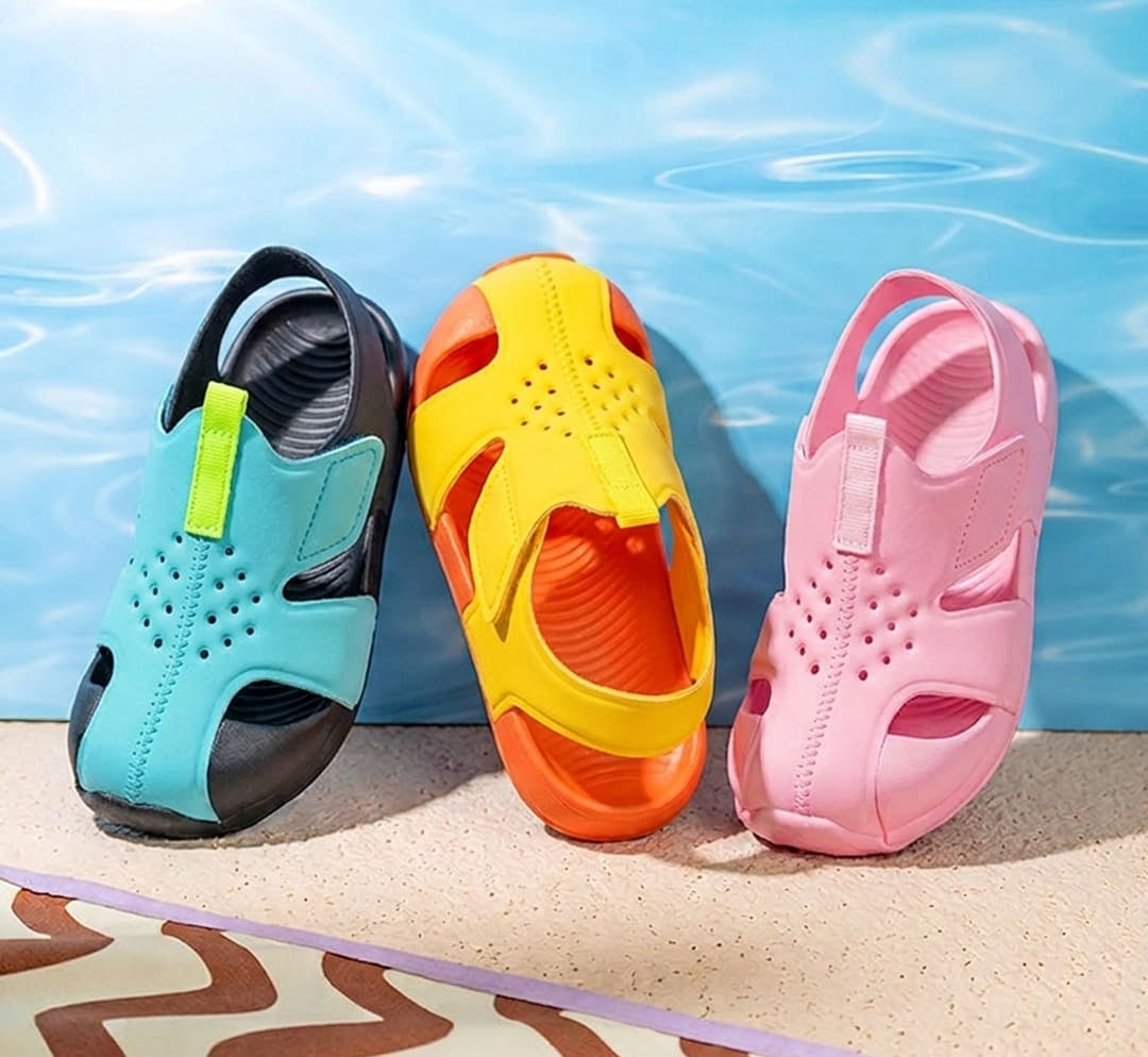 Seaside Breeze Toddler Two-Tone Sandals | Lightweight Non-Slip Footwear