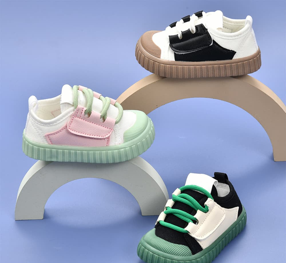 GentleStride Toe-Cap Baby Sneakers | Breathable Soft Sole First Walking Shoes