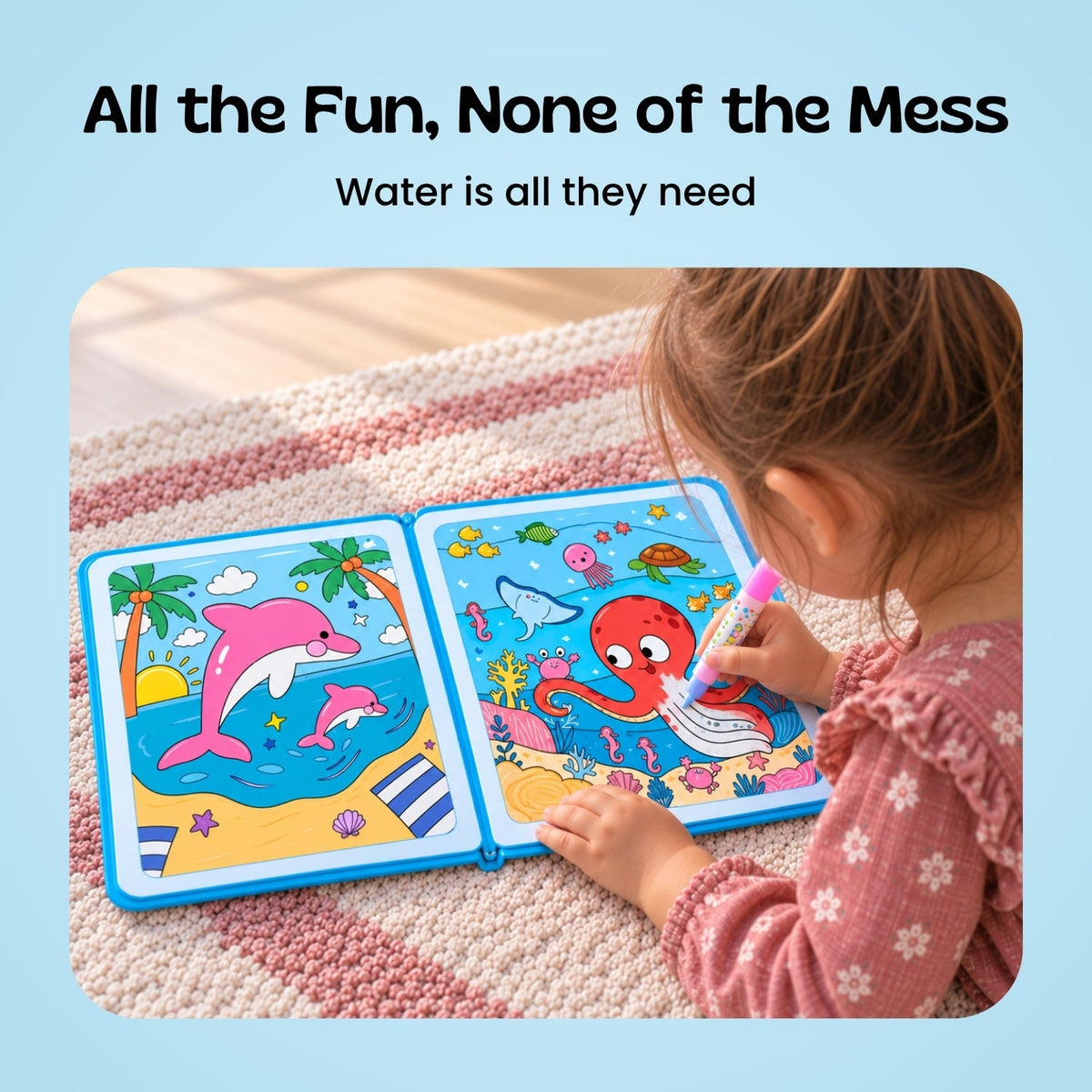 AquaWhimsy Water Coloring Book | Creative Fun for Toddlers
