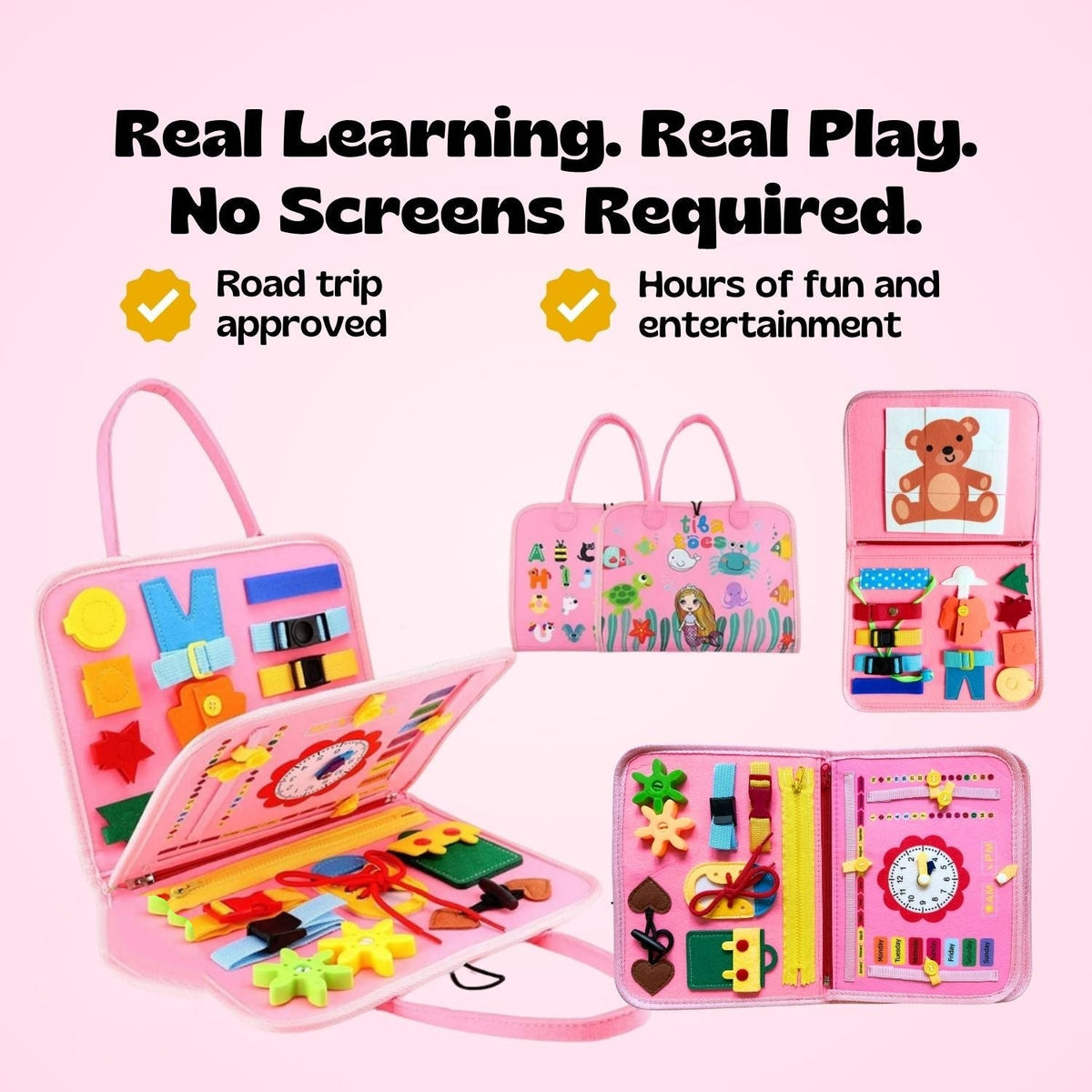 GentlePath Montessori Busy Board | Engaging Learning Toy for Toddlers