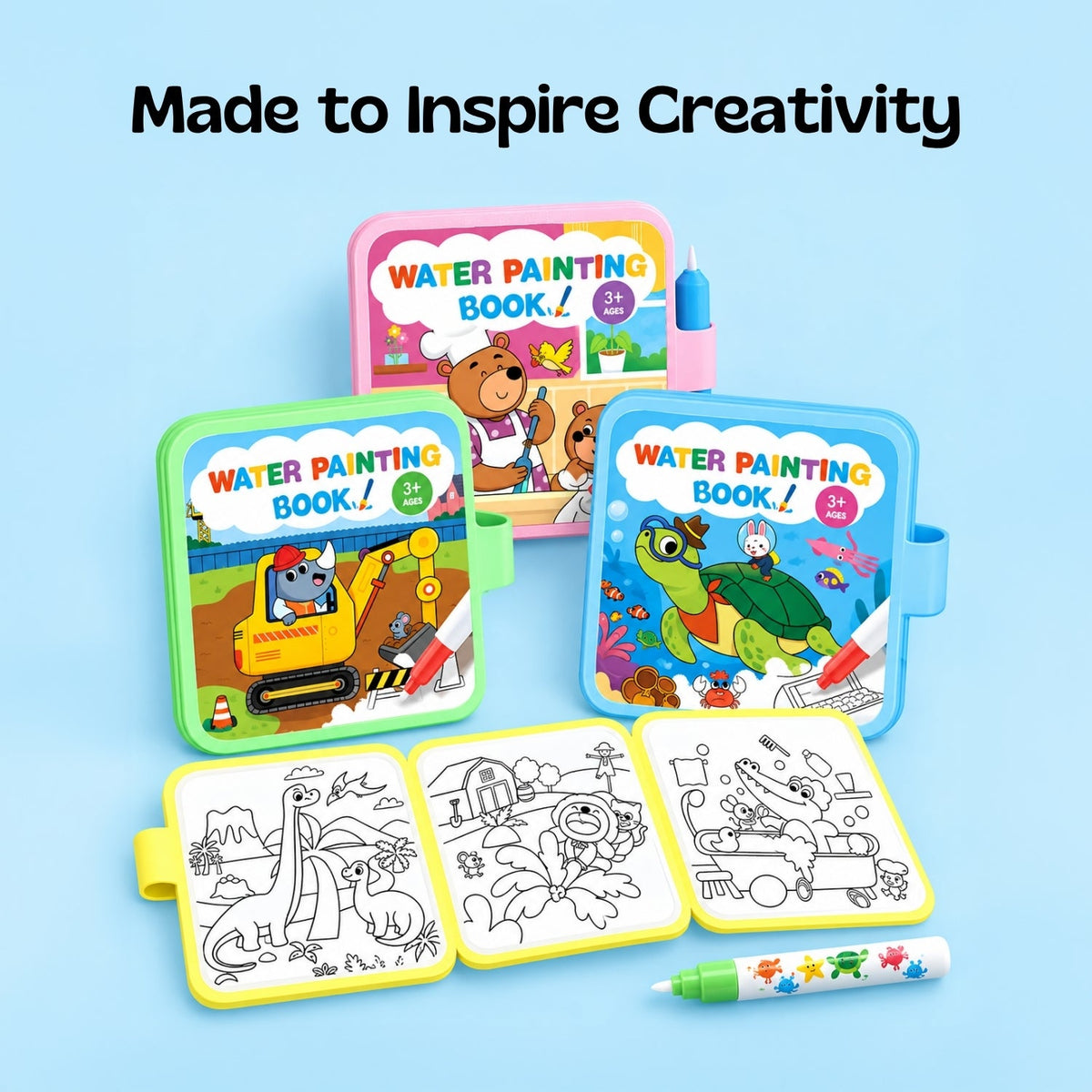 AquaWhimsy Water Coloring Book | Creative Fun for Toddlers