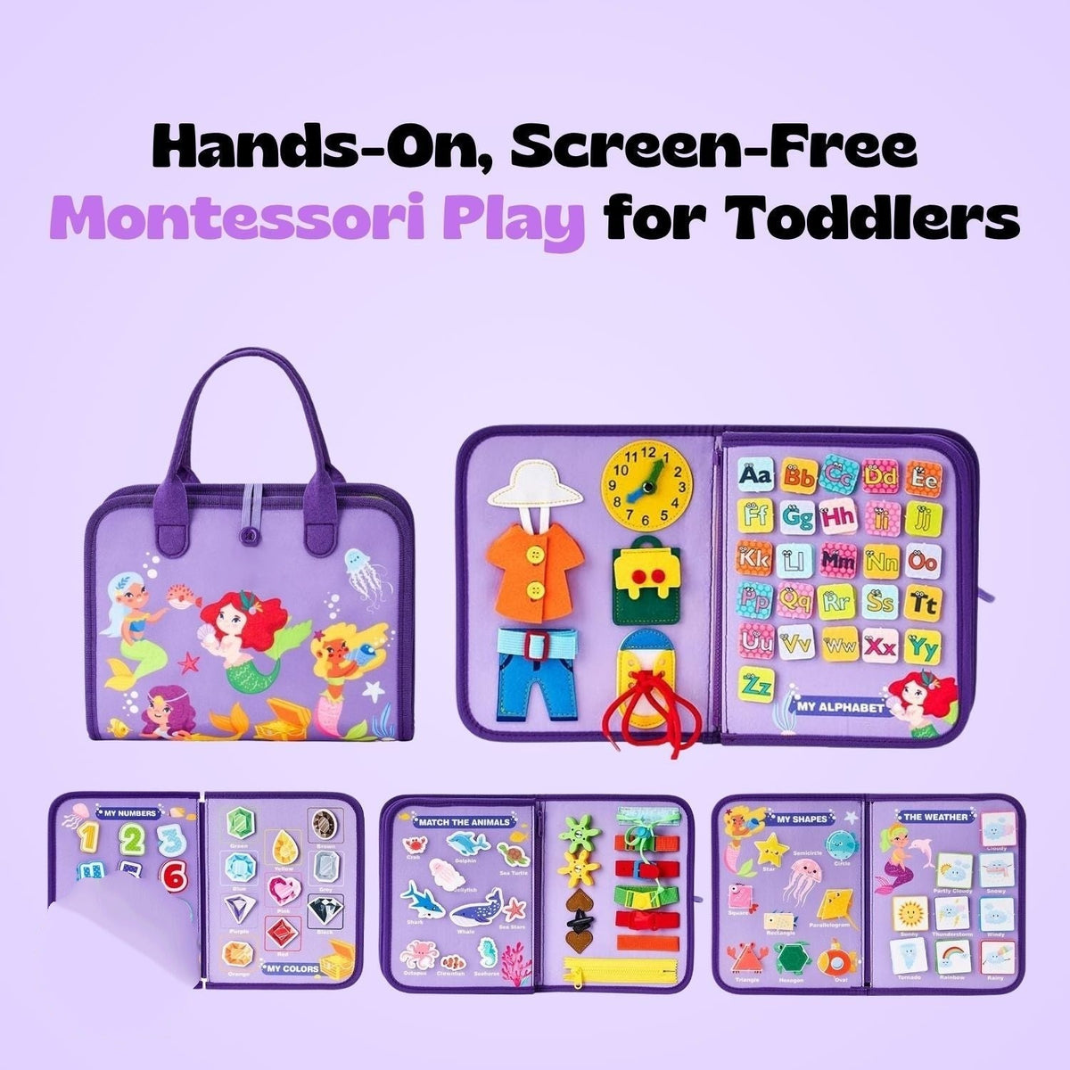 GentlePath Montessori Busy Board | Engaging Learning Toy for Toddlers