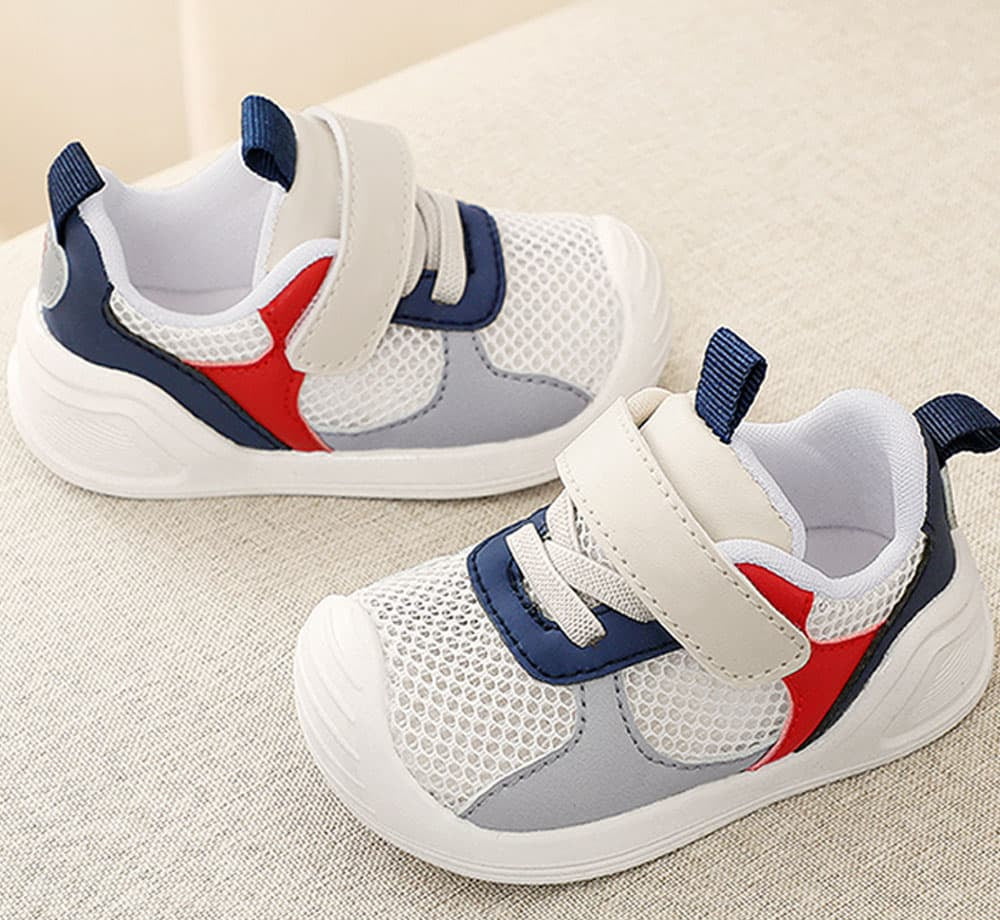 WhisperWalk Colourblock Baby Sneakers | Breathable Soft Sole First Walking Shoes