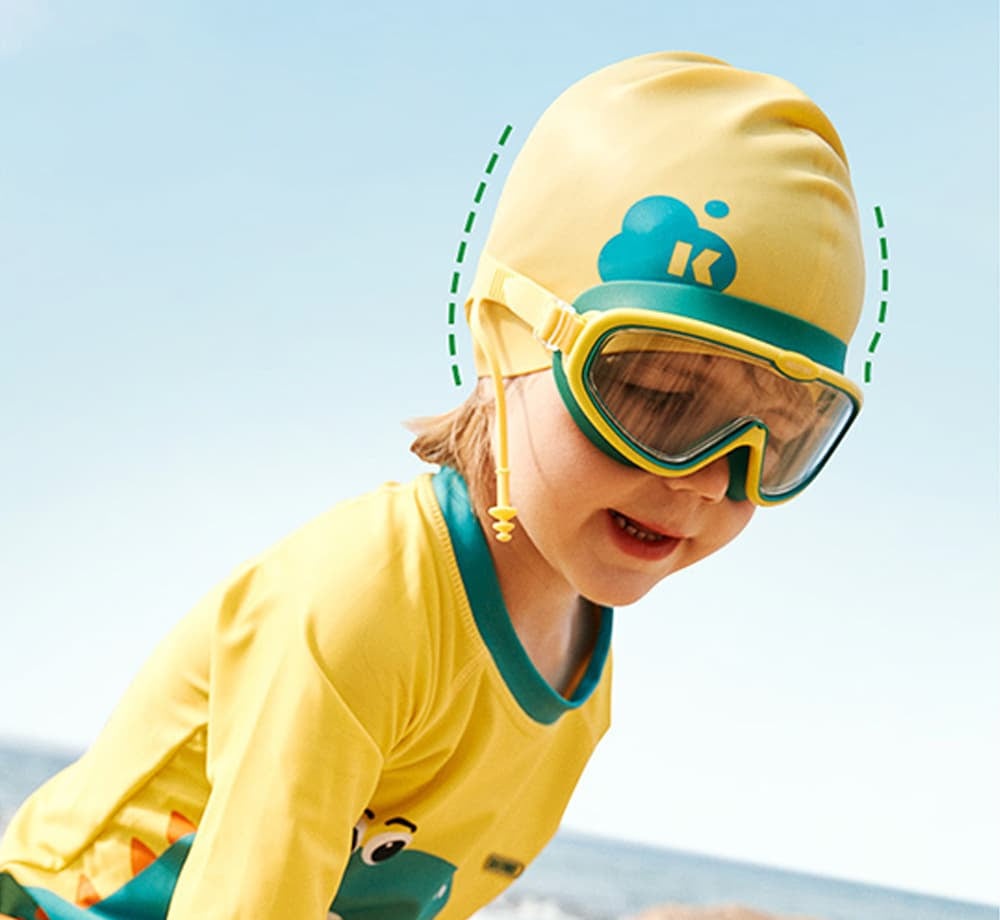 AquaWave Swim Cap for Babies | Lightweight Waterproof Swimwear