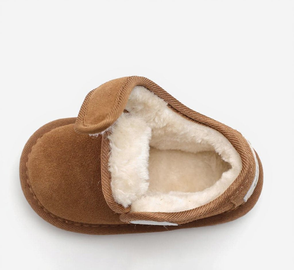 WhisperWalk Suede Toddler Winter Boots | Cosy Non-Slip Footwear