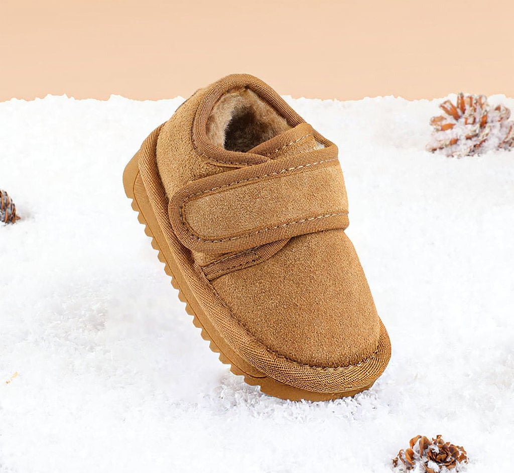 WhisperWalk Suede Toddler Winter Boots | Cosy Non-Slip Footwear