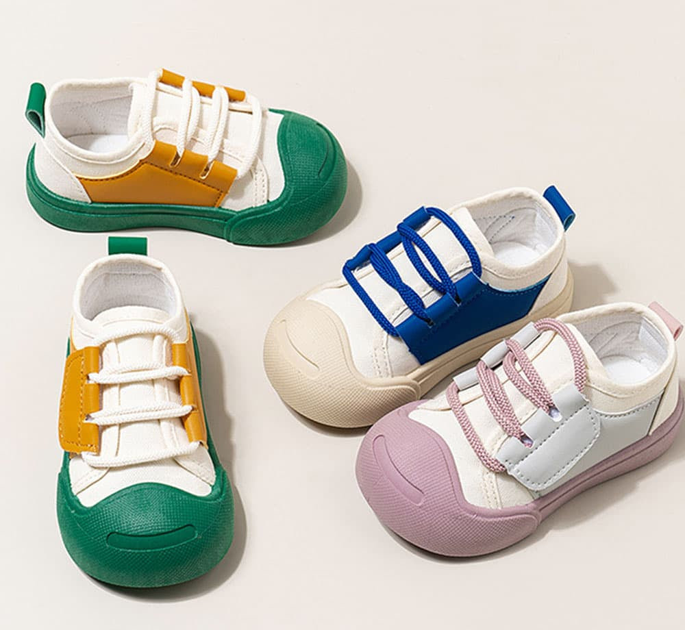 GentleStride Two-Tone Baby Sneakers | Lightweight Non-Slip First Walking Shoes