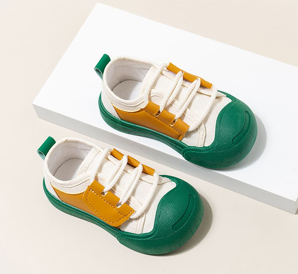 GentleStride Two-Tone Baby Sneakers | Lightweight Non-Slip First Walking Shoes