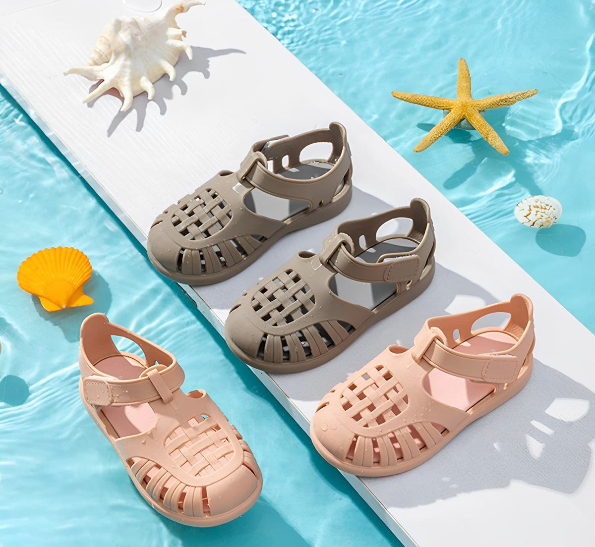 Coral Breeze Toddler Sandals | Lightweight Non-Slip Shoes