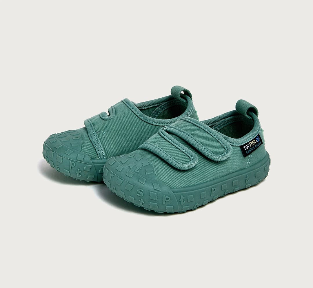 GentleStride Suede Baby Sneakers in Green