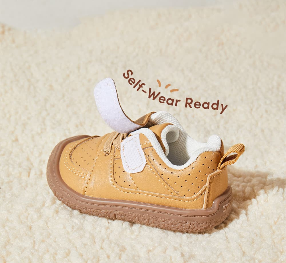 GentleStride Suede First Walkers | Adjustable Velcro Soft Sole Shoes