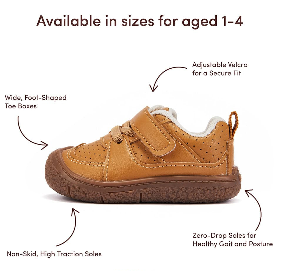 GentleStride Suede First Walkers | Adjustable Velcro Soft Sole Shoes