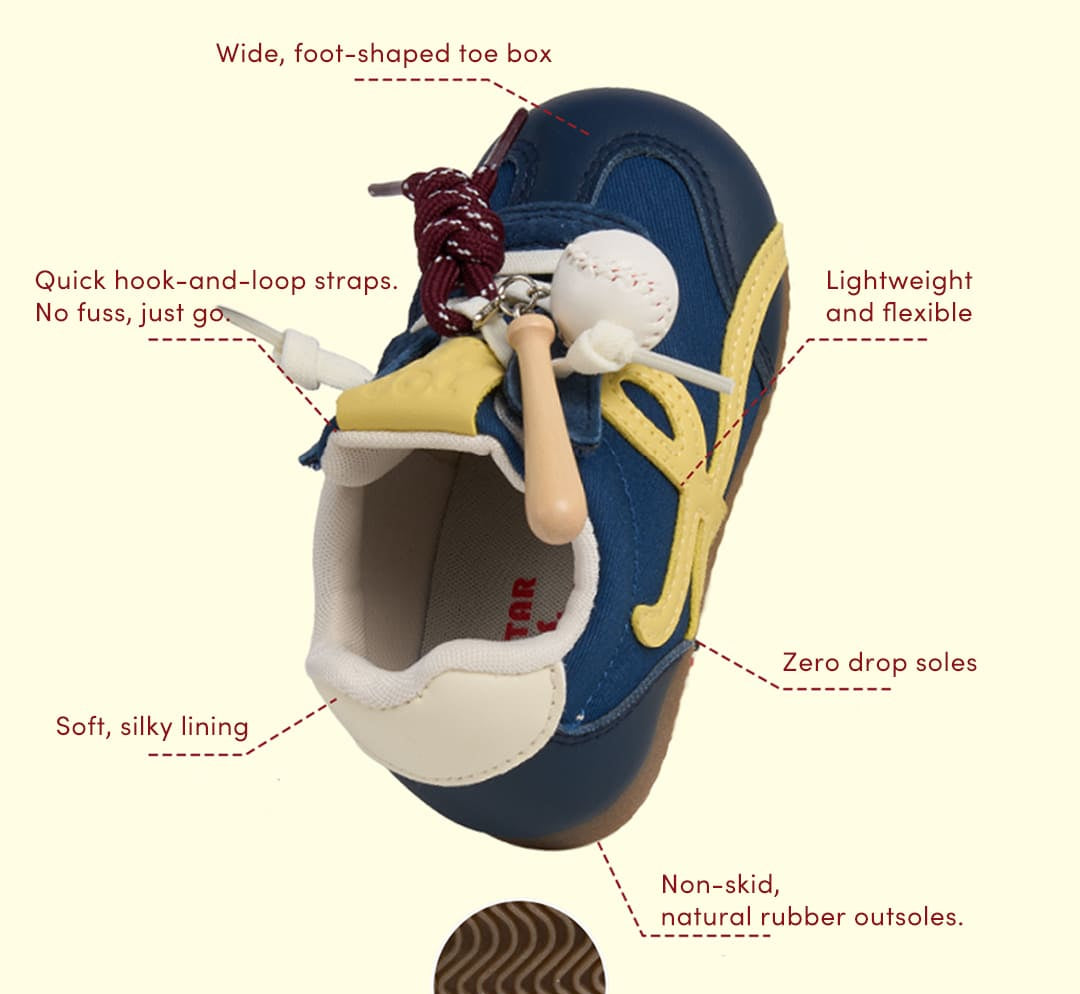 GentleStride Patterned Toddler Sneakers | Breathable Soft Sole Shoes