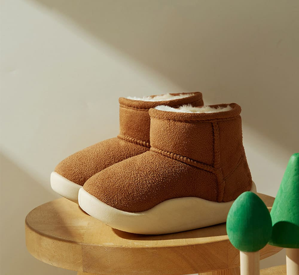Snowy Meadow Kids Padded Snow Boots | Cosy Non-Slip Winter Footwear