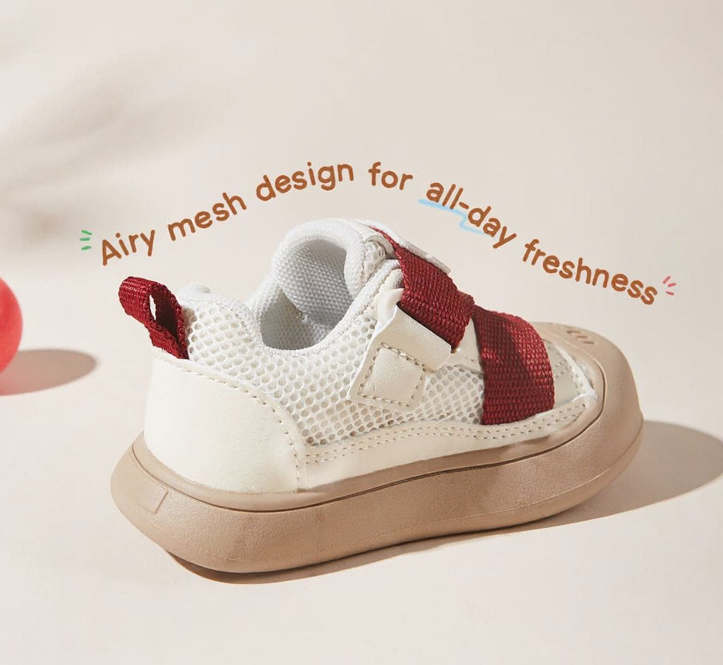 WhisperWalk Panel Toddler Sneakers | Breathable Soft Sole Shoes