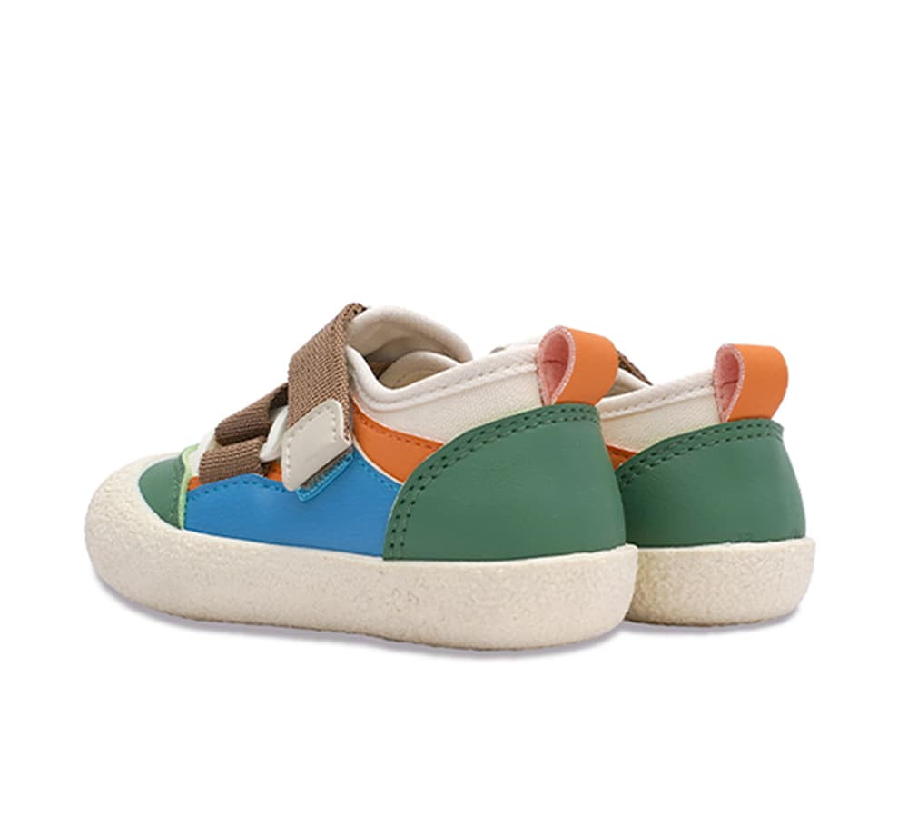 GentleStride Colourblock Baby Sneakers | Velcro Soft Sole First Walking Shoes