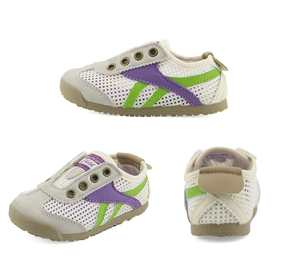 GentleStride Mesh Panel Kids Trainers | Breathable Soft Sole Toddler Shoes