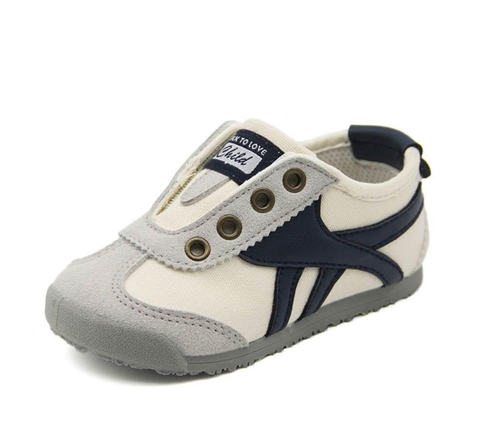 GentleStride Canvas Kids Trainers | Breathable Soft Sole Toddler Shoes