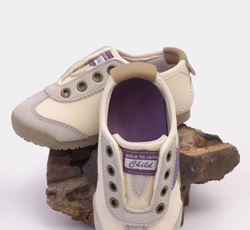 GentleStride Canvas Kids Trainers | Breathable Soft Sole Toddler Shoes