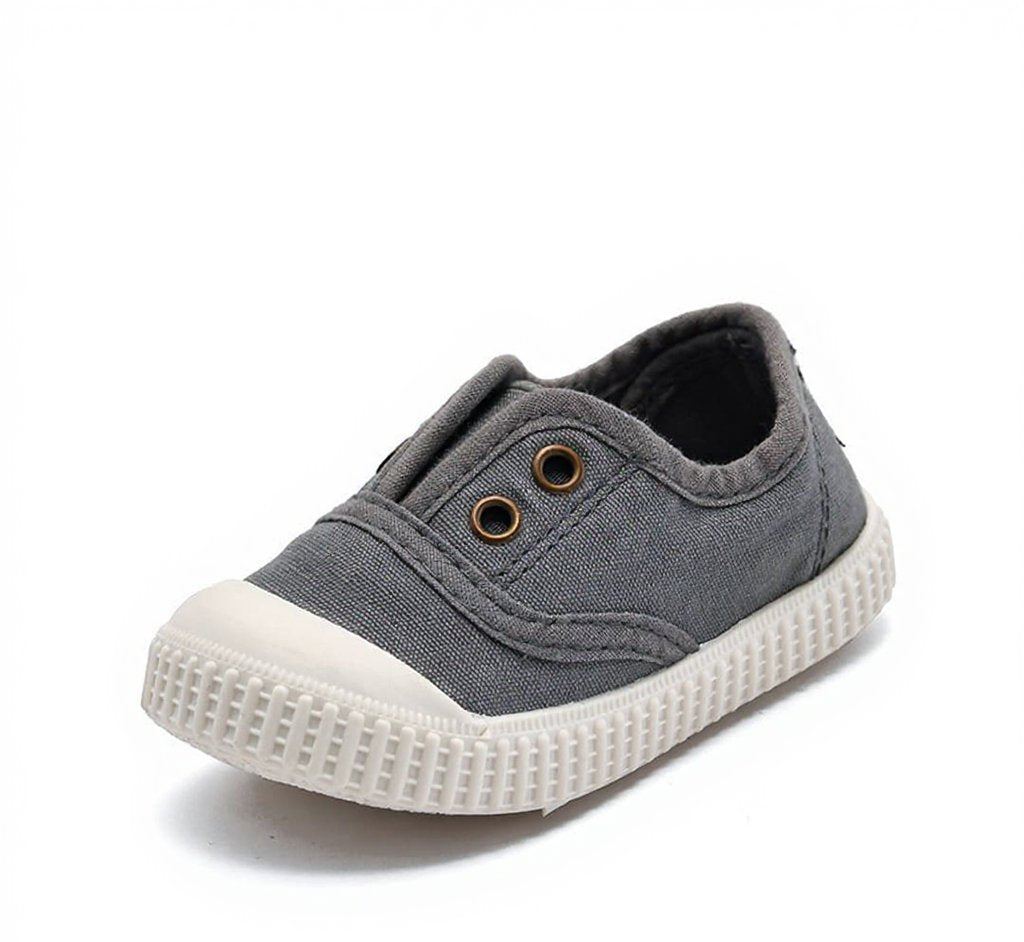 GentleStride Canvas Baby Plimsolls | Lightweight Soft Sole First Walking Shoes
