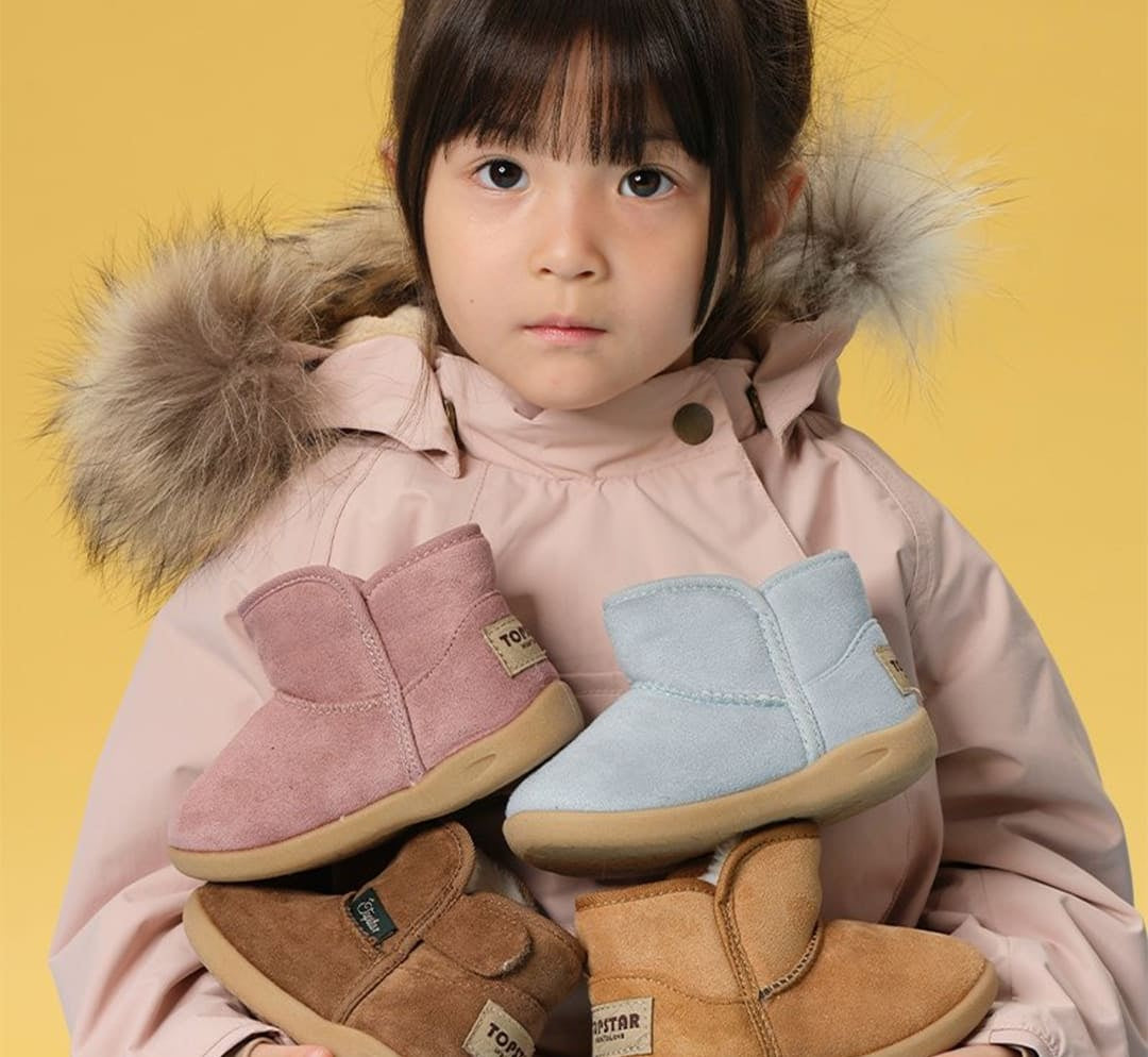 Snowy Meadow Kids Ankle Snow Boots | Cosy Non-Slip Winter Footwear