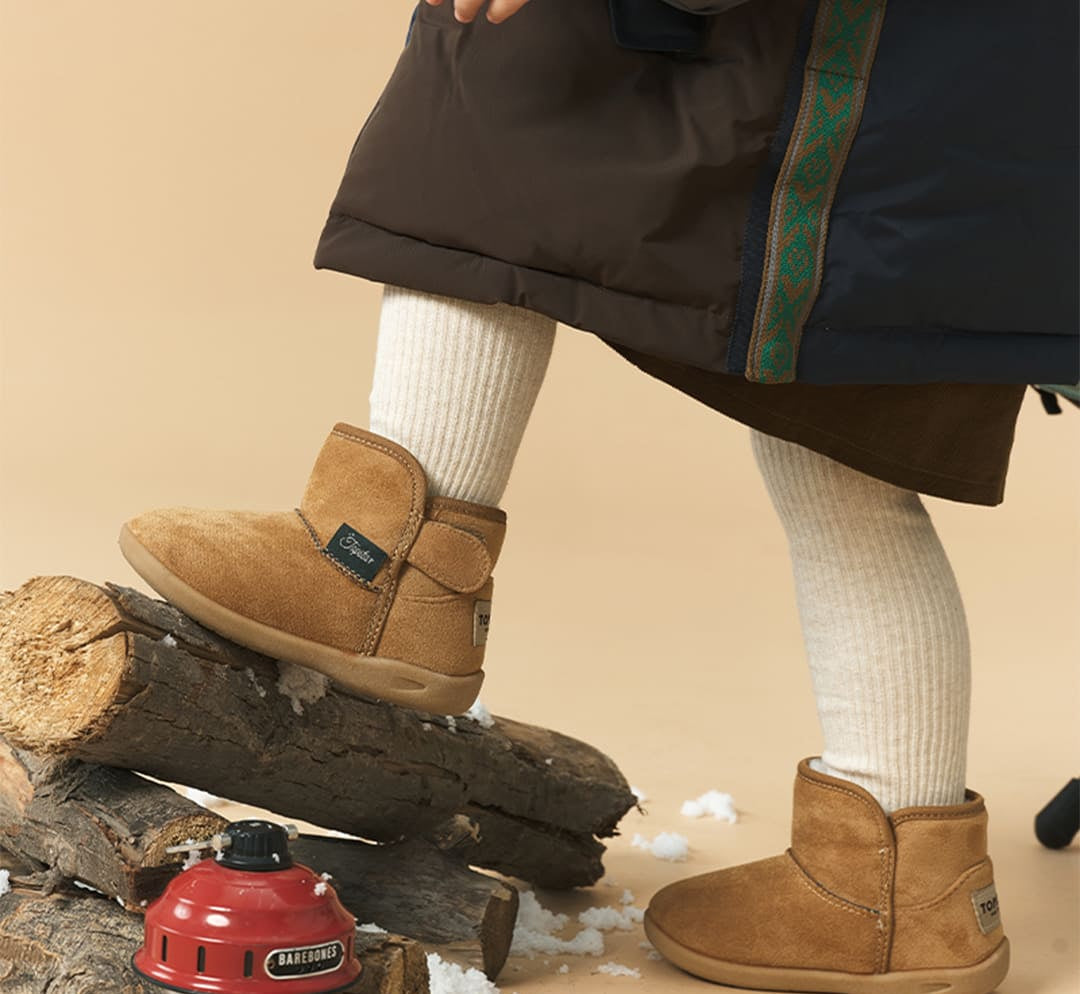Snowy Meadow Kids Ankle Snow Boots | Cosy Non-Slip Winter Footwear