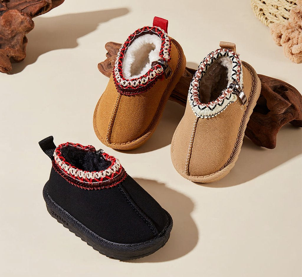 WhisperWalk Fur-Trim Toddler Winter Boots | Cosy Non-Slip Footwear