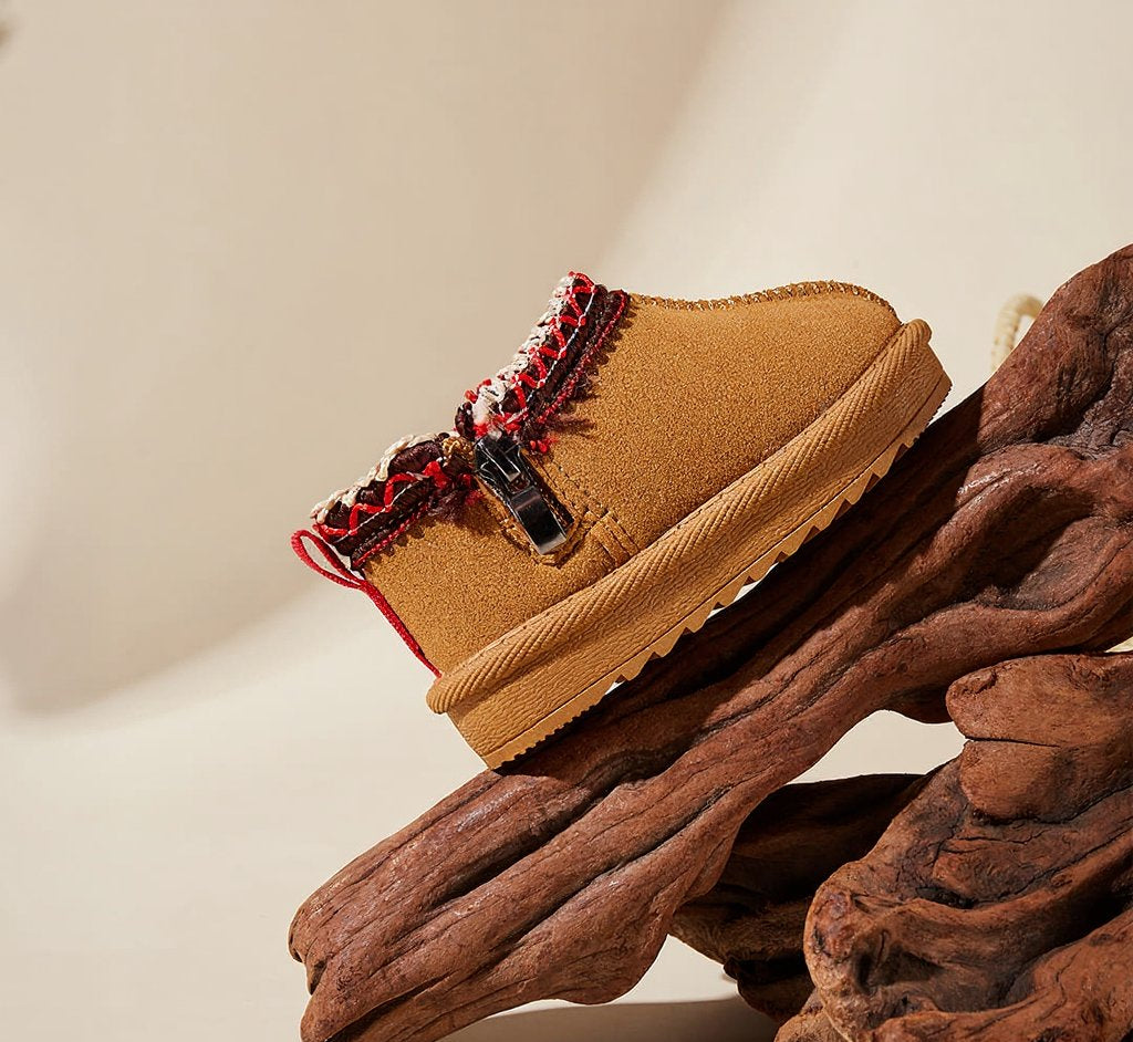 WhisperWalk Fur-Trim Toddler Winter Boots | Cosy Non-Slip Footwear