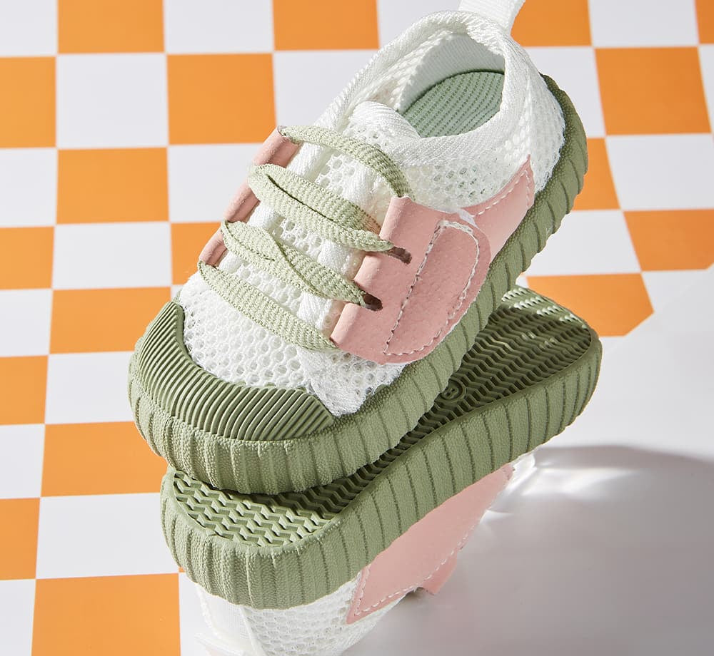 GentleStride Air Mesh Baby Sneakers | Breathable Soft Sole Toddler Shoes