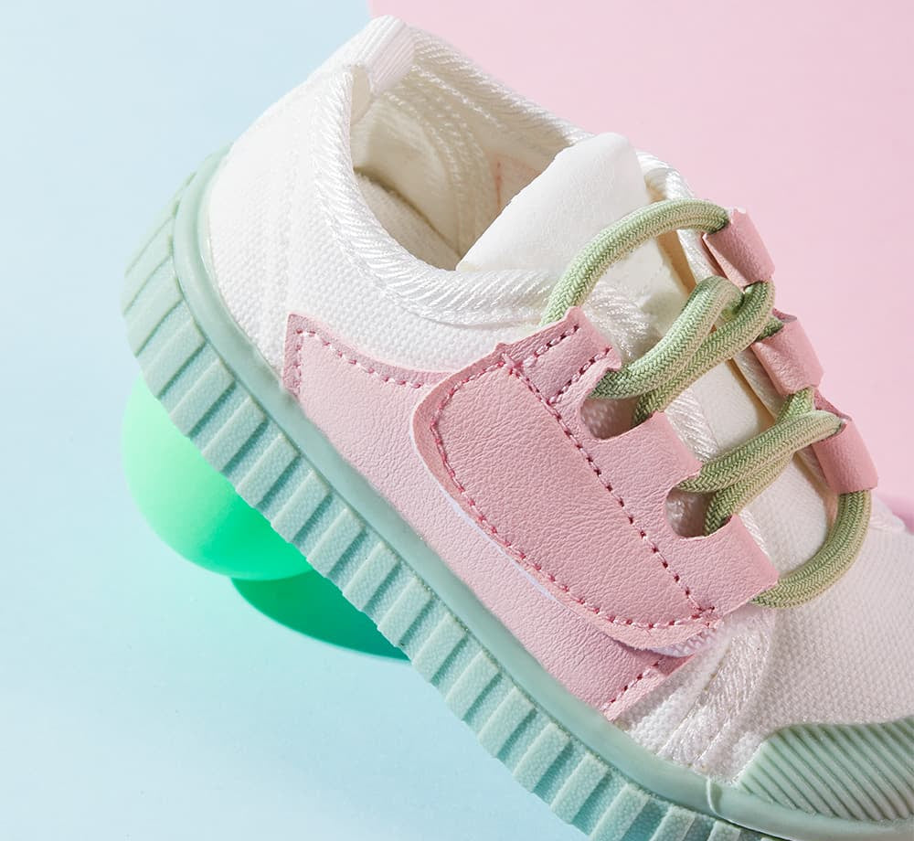 GentleStride Toe-Cap Baby Sneakers | Breathable Soft Sole First Walking Shoes