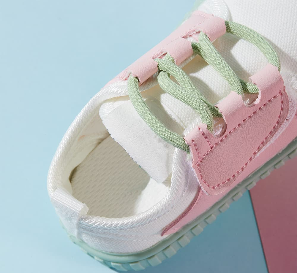 GentleStride Toe-Cap Baby Sneakers | Breathable Soft Sole First Walking Shoes