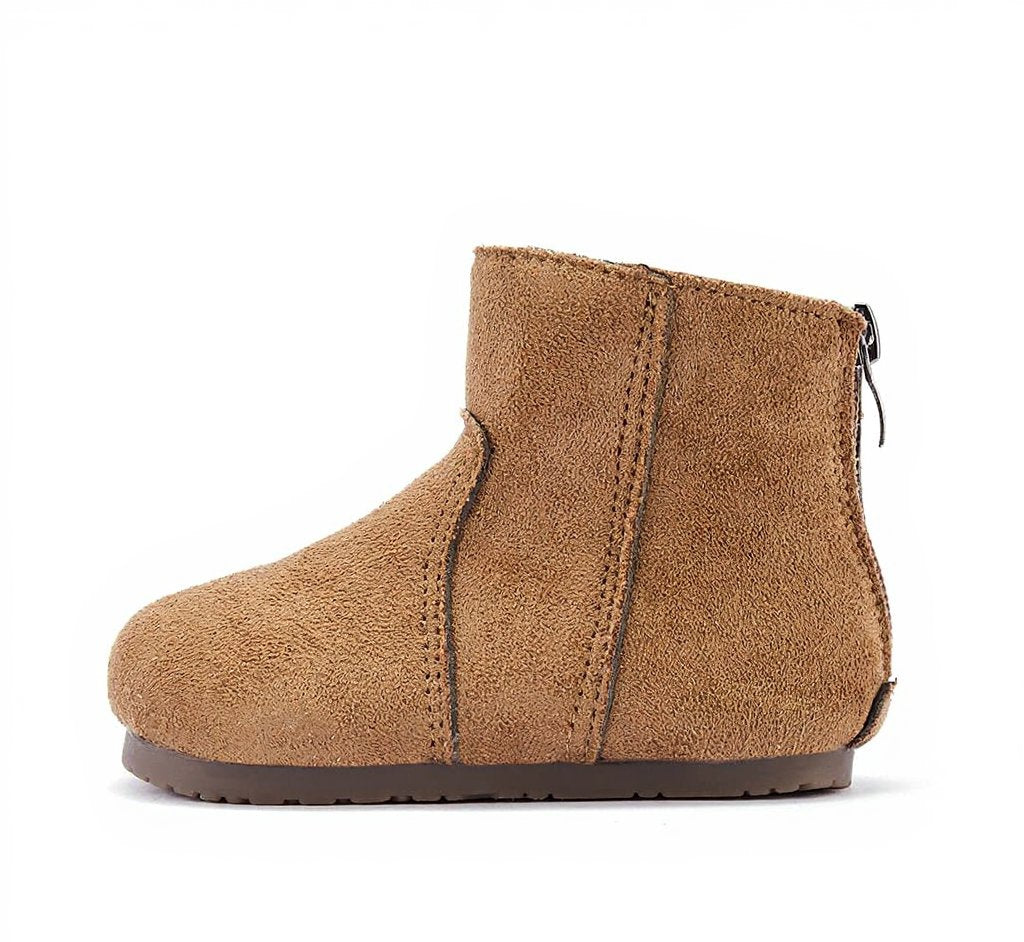 Frosty Paws Toddler Suede Winter Boots | Cosy Non-Slip Footwear