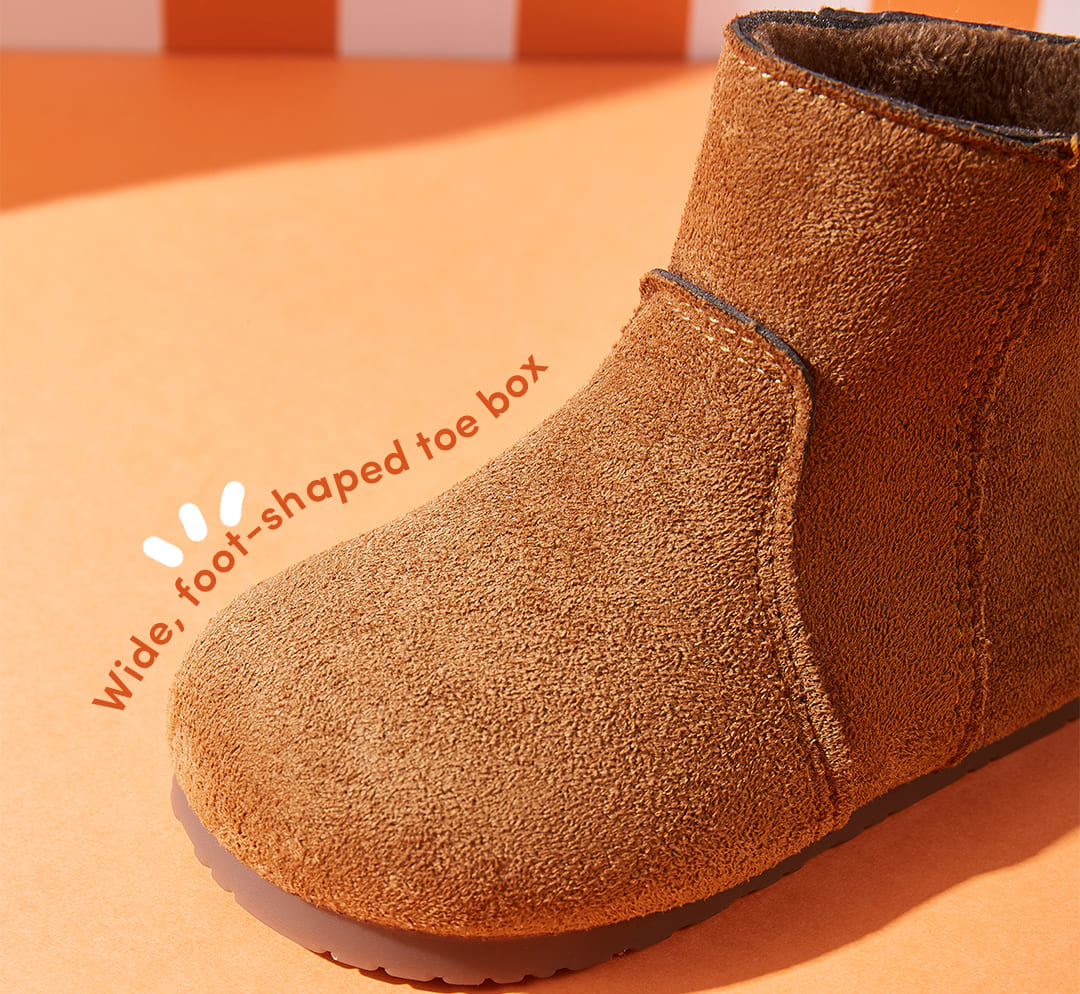 Frosty Paws Toddler Suede Winter Boots | Cosy Non-Slip Footwear