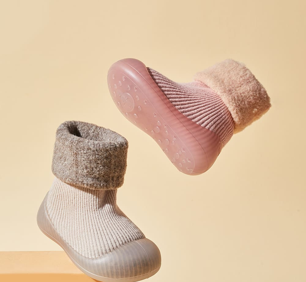 GentleStride Toddler Non-Slip Sock-Shoes | Cosy First Walking Shoes