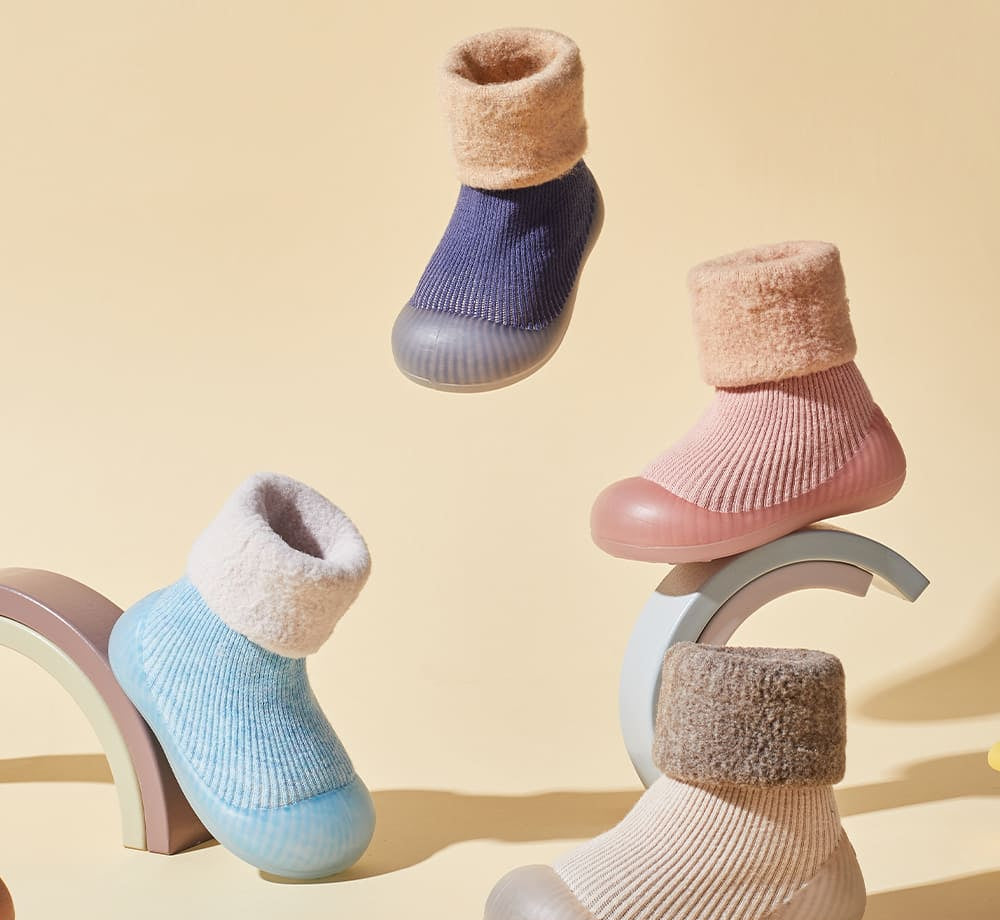 GentleStride Toddler Non-Slip Sock-Shoes | Cosy First Walking Shoes