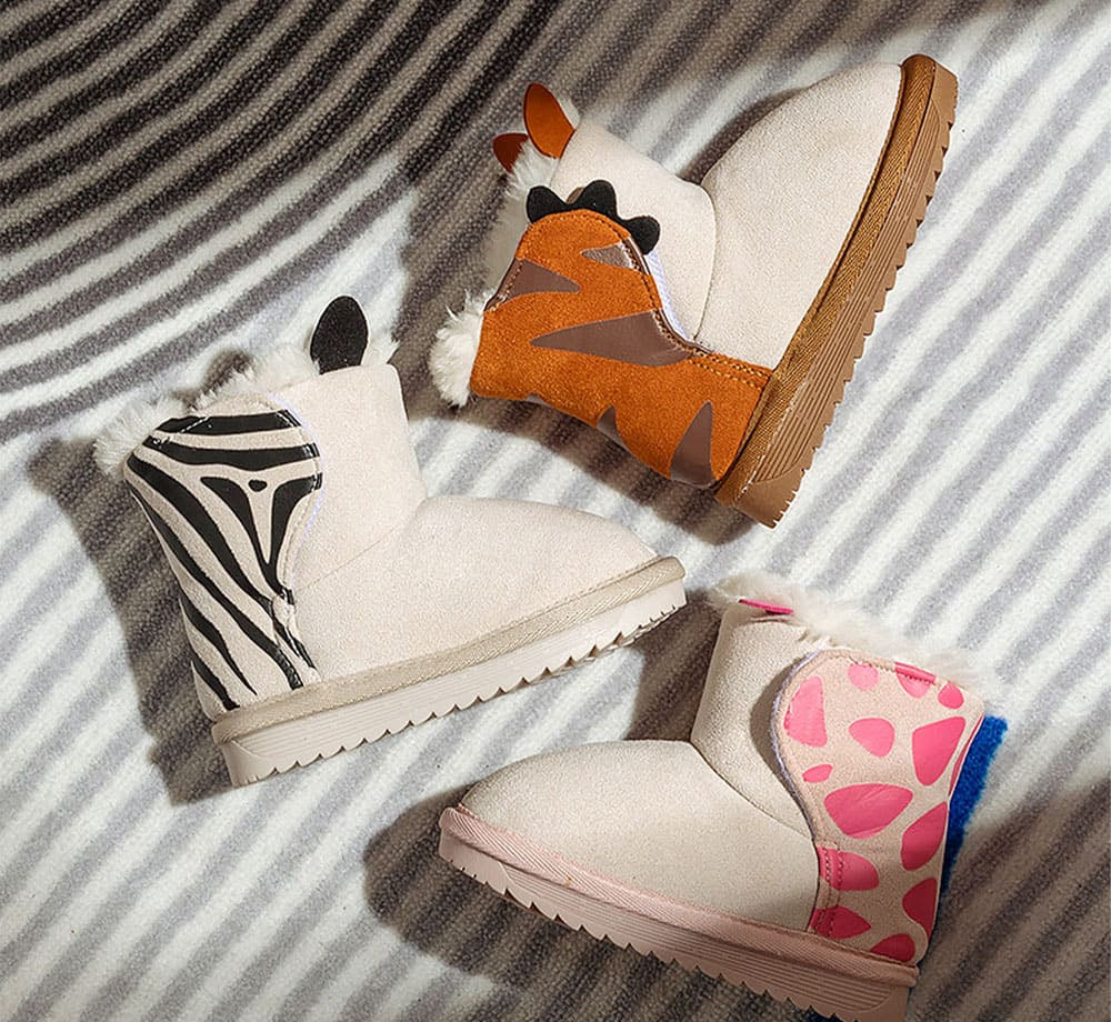 Snowy Paws Kids Snow Boots | Cosy Non-Slip Winter Footwear