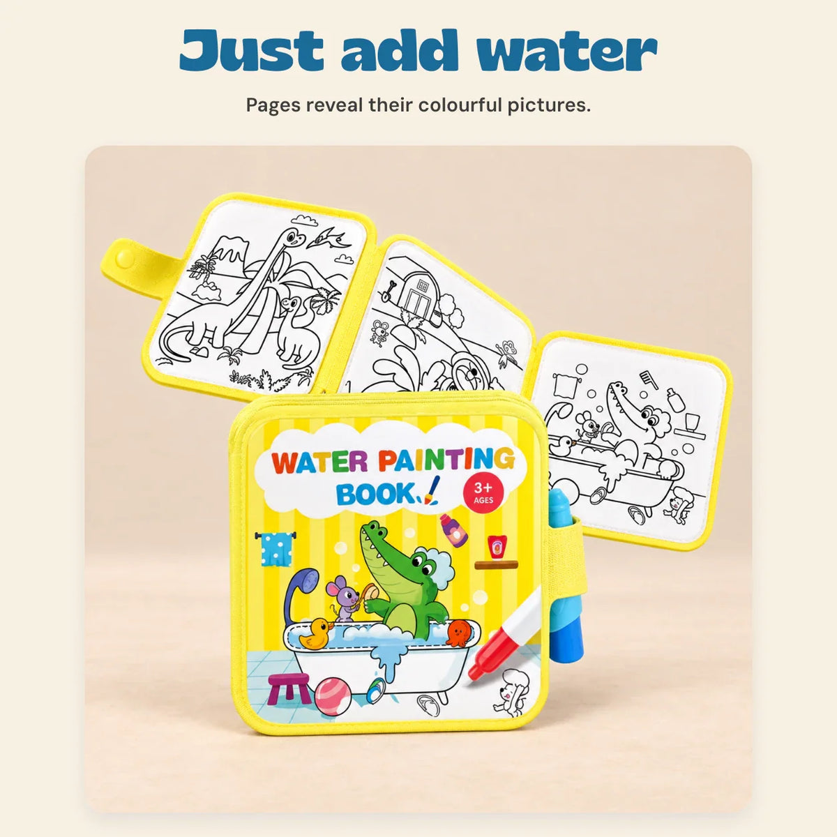 AquaArt Reusable Water Painting Book