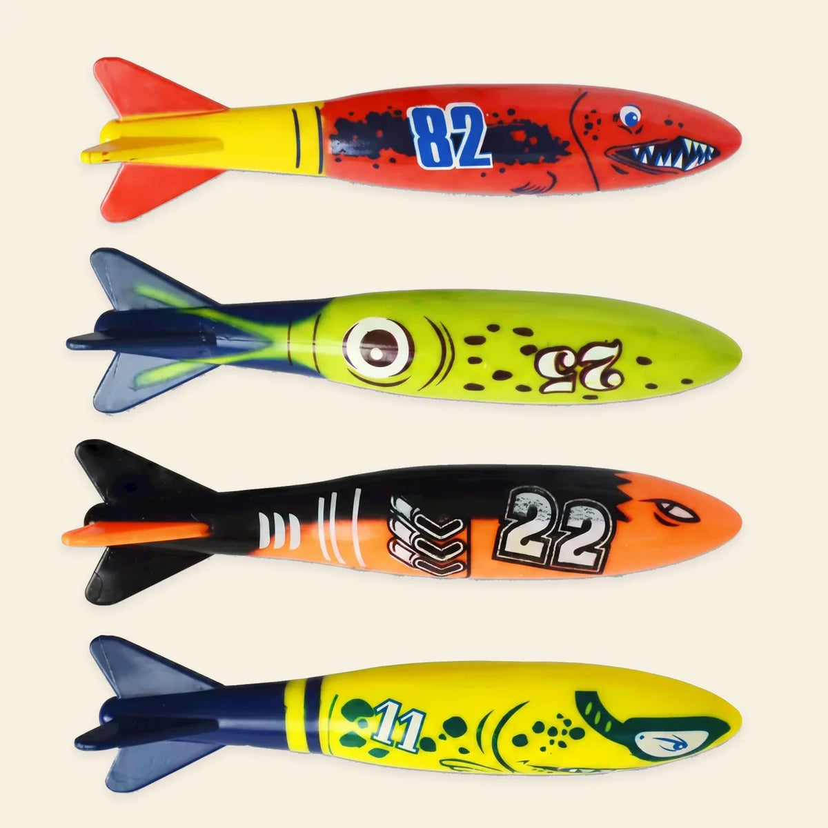 AquaJoy Dive & Seek Pool Toy Set, Torpedo rockets