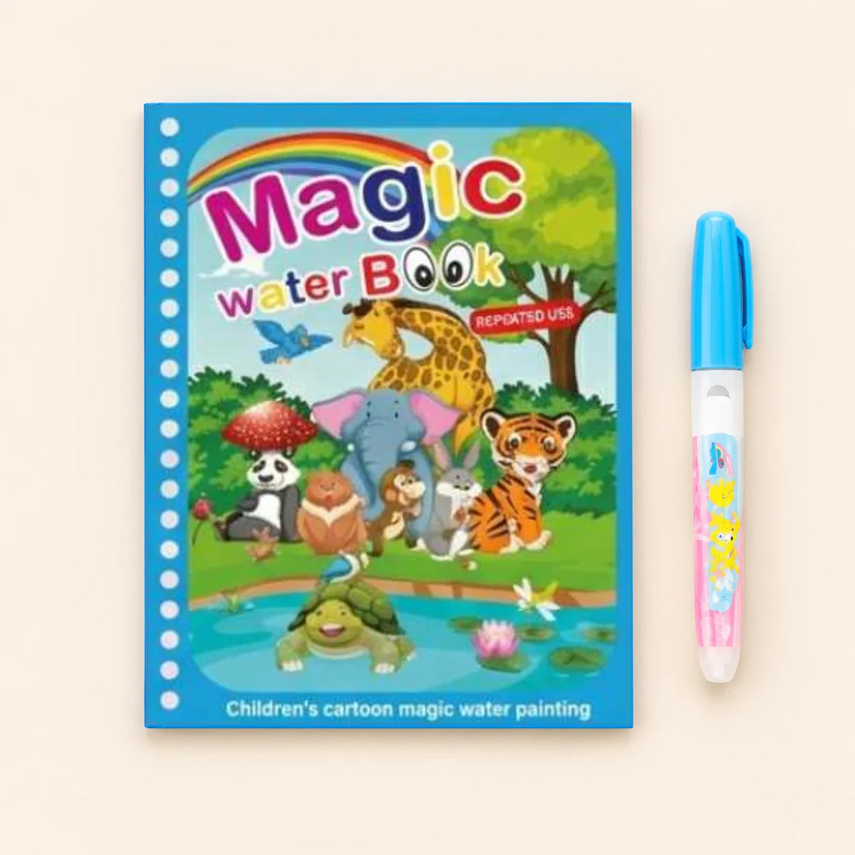 AquaWhimsy Mess-Free Water Coloring Book | Reusable Art for Kids