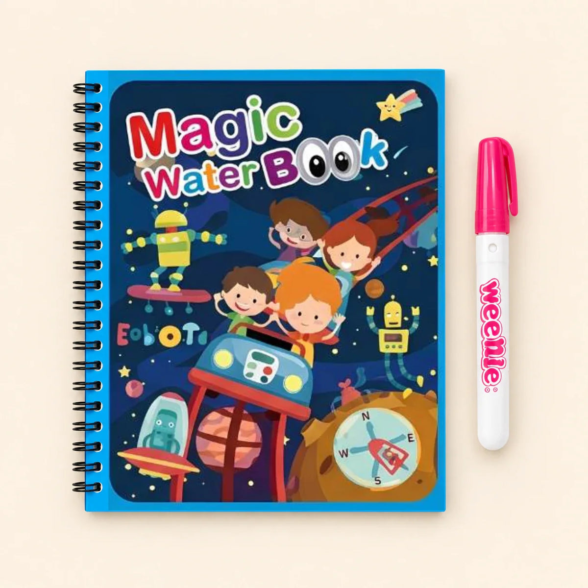 AquaWhimsy Mess-Free Water Coloring Book | Reusable Art for Kids