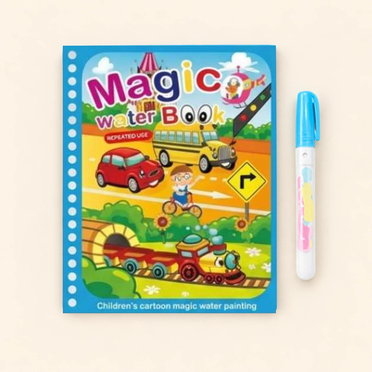 AquaWhimsy Mess-Free Water Coloring Book | Reusable Art for Kids