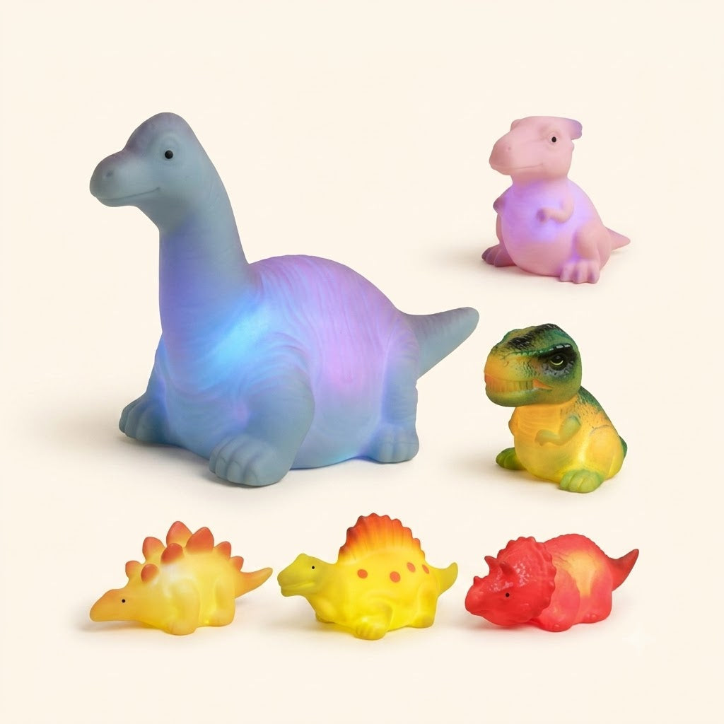 Baby Bisou Dinosaur Bath Toys (6 Pack)