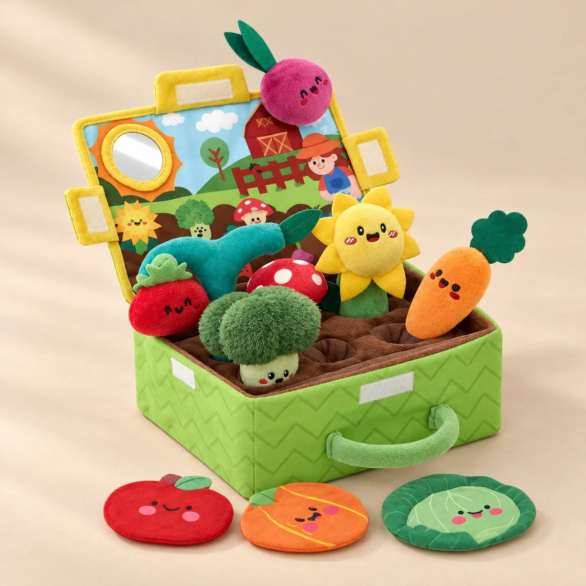 GardenWhimsy Plush Activity Box, Garden Discovery Set