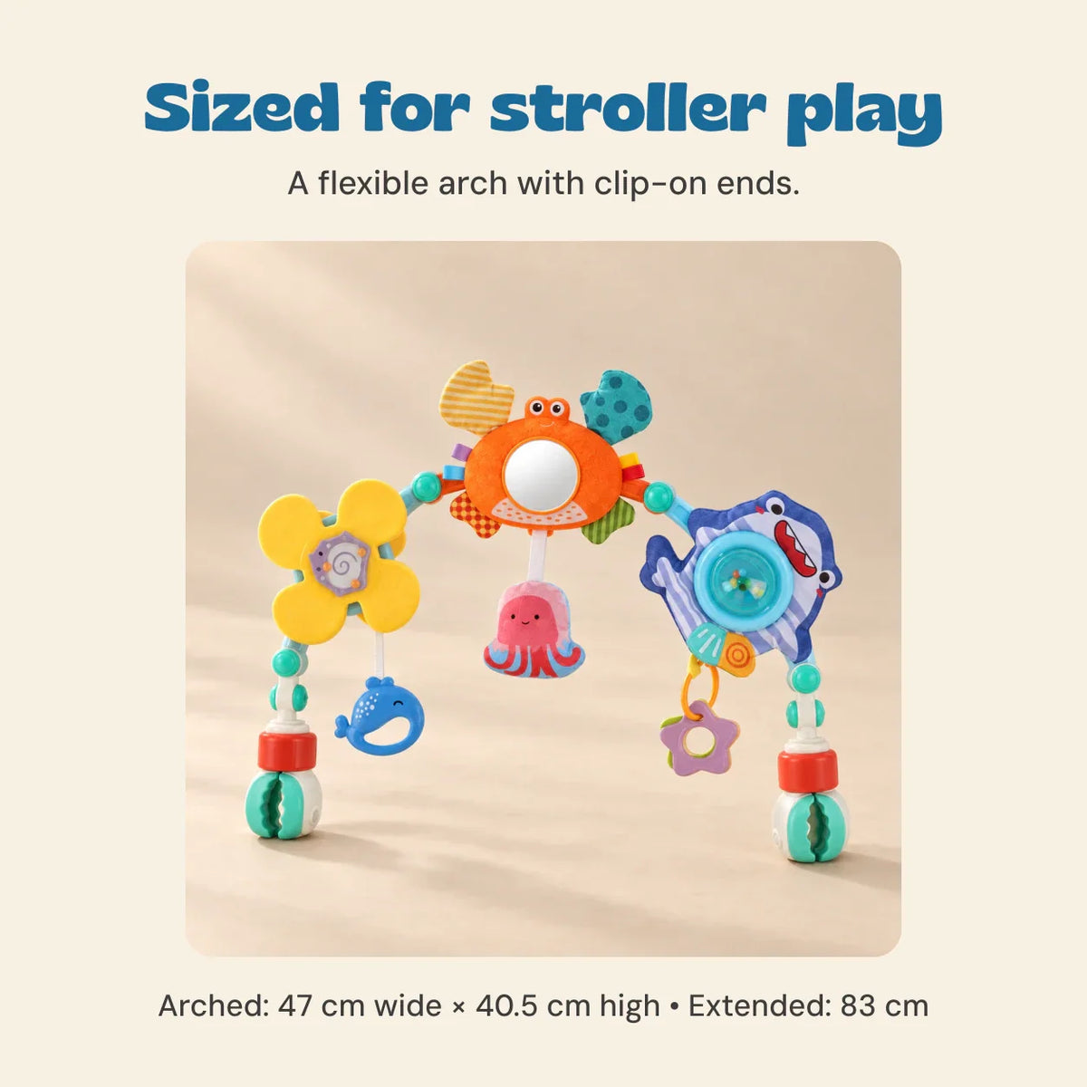 Gentle Arc Montessori Stroller Play Arch