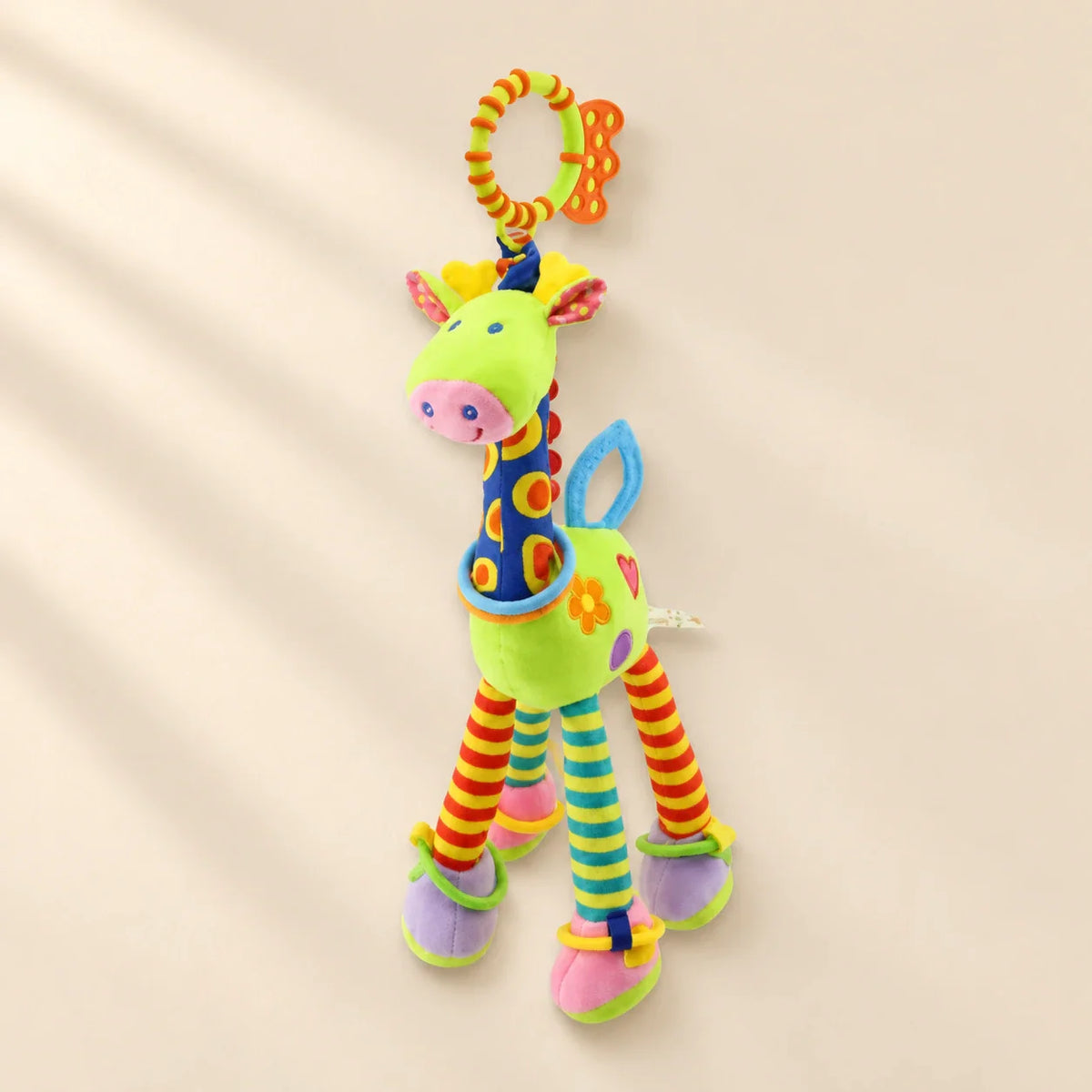Gentle Giraffe Sensory Rattle, Green