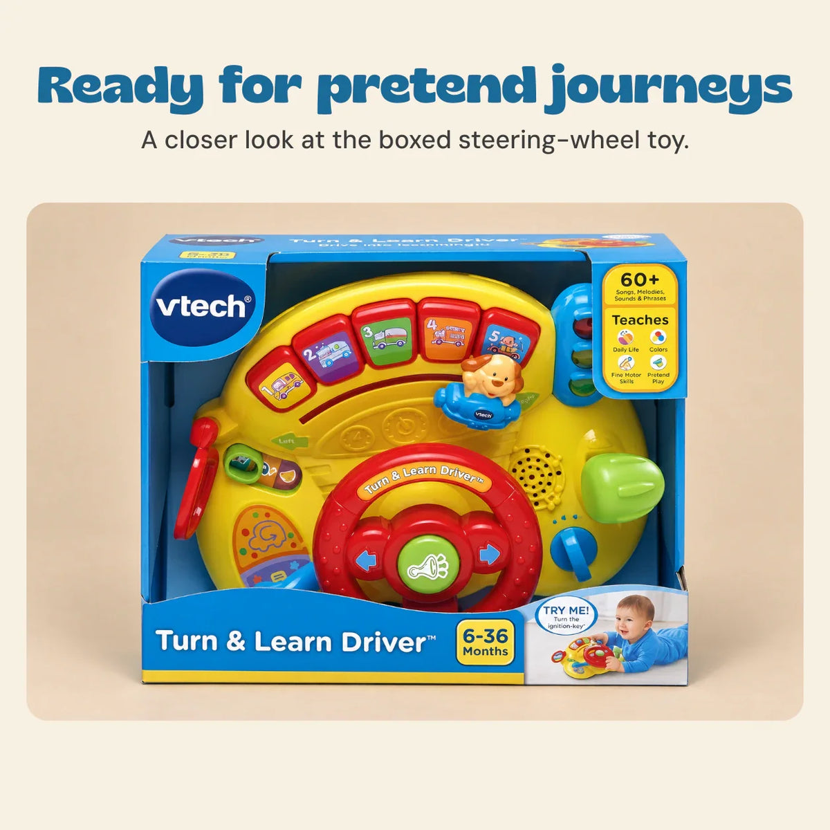 Gentle Glide Learning Steering Wheel Toy